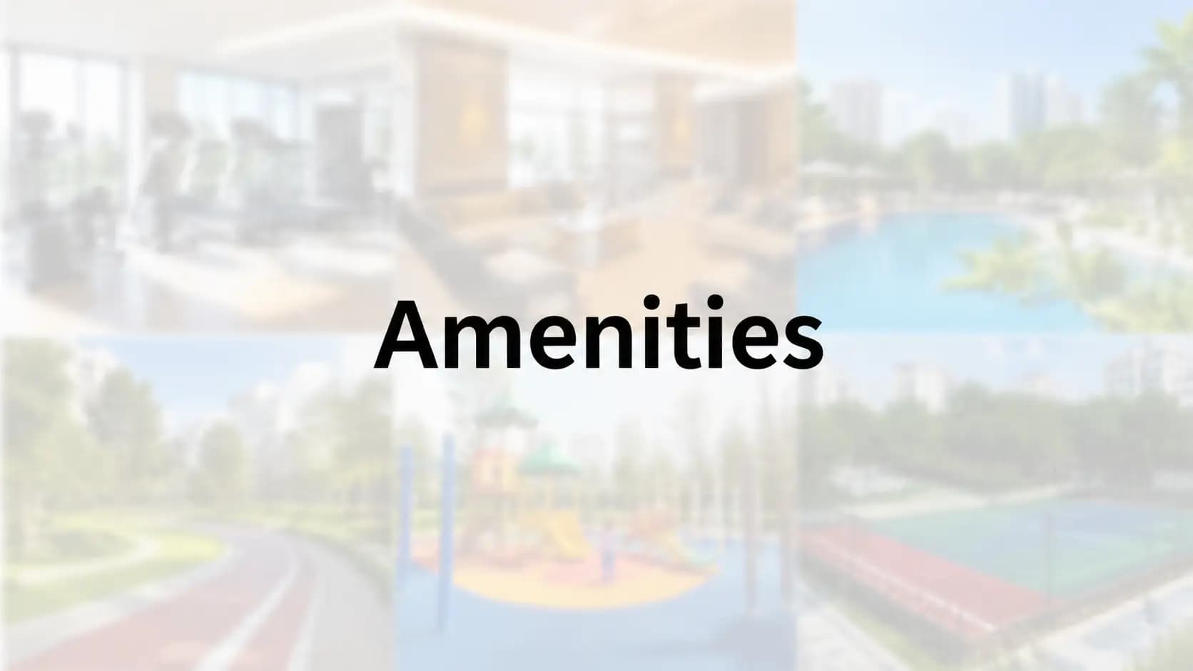 Sobha HRC Pristine Amenities: Clubhouse, Pool, Sports and Landscape